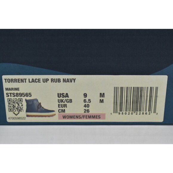 Sperry Womens Size 9 Torrent Blue Waterproof Rubber Boots Shoes - Picture 12 of 12